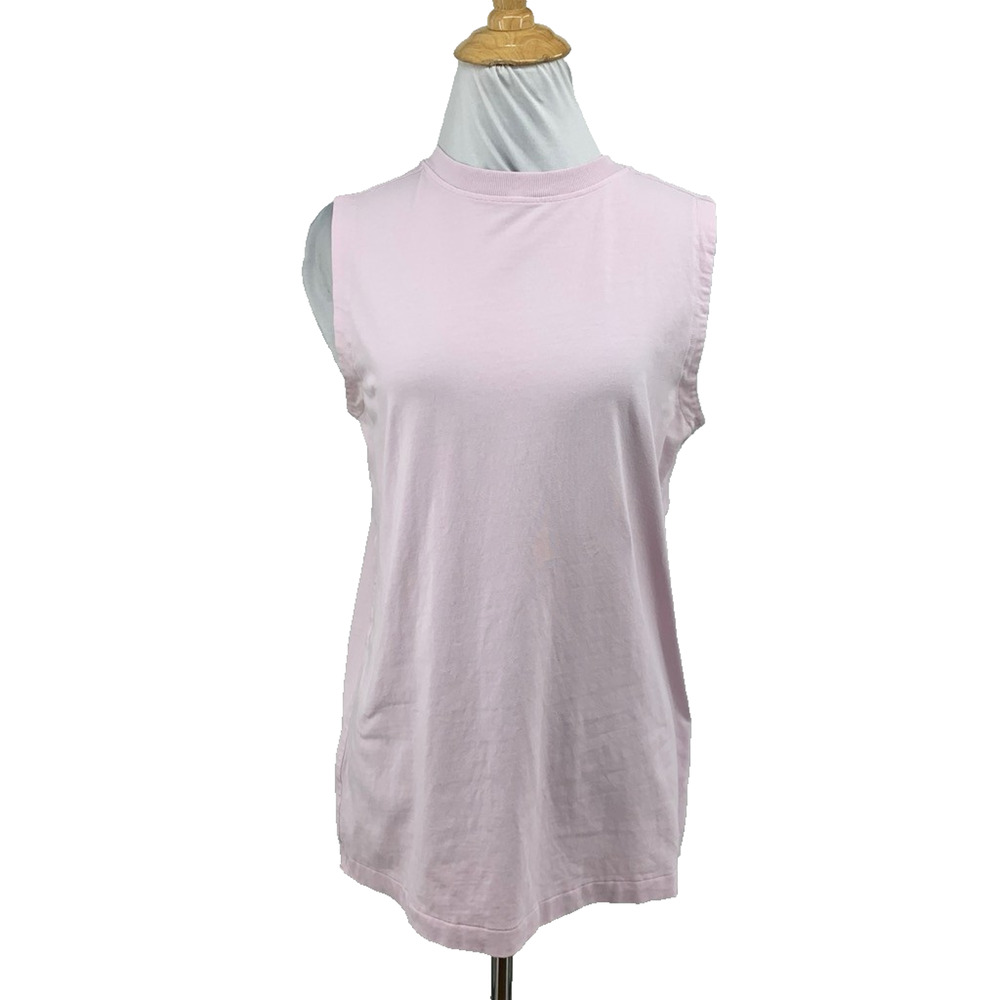 Lululemon Tank Top Womens 6/8 Dew Pink All Yours Muscle Sleeves High Neck Tunic